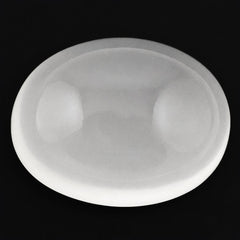 WHITE MILKY QUARTZ LENTIL OVAL CAB 17X13MM 13.40 Cts.