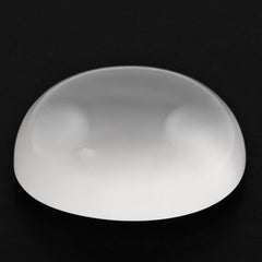 WHITE MILKY QUARTZ LENTIL OVAL CAB 17X13MM 13.40 Cts.