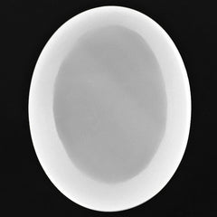 WHITE MILKY QUARTZ OVAL CAB 25X19MM 30.55 Cts.