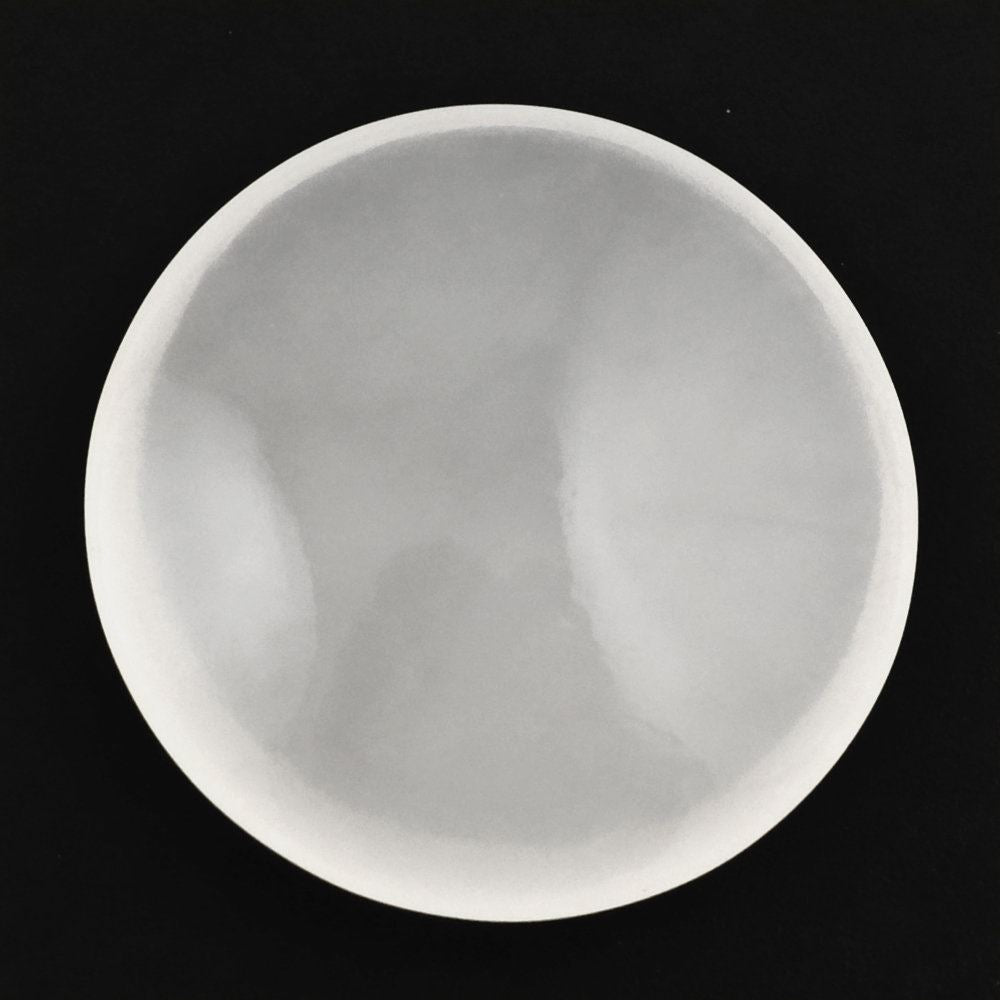 WHITE MILKY QUARTZ LENTIL ROUND 15MM 7.30 Cts.