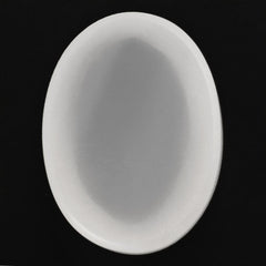WHITE MILKY QUARTZ OVAL CAB 18X13MM 12.53 Cts.