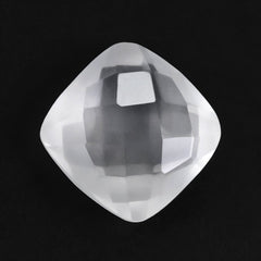 WHITE MILKY QUARTZ BRIOLETTE CUSHION 8MM 2.15 Cts.
