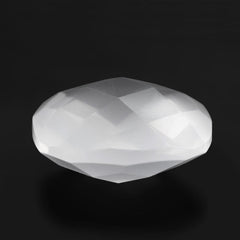 WHITE MILKY QUARTZ BRIOLETTE CUSHION 11MM 4.90 Cts.