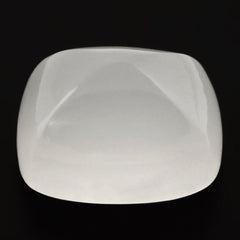 WHITE MILKY QUARTZ PYRAMID CUSHION CAB 16X12MM 15.63 Cts.