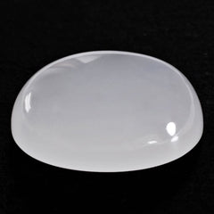 WHITE MILKY QUARTZ OVAL CAB 25X20MM 37.05 Cts.