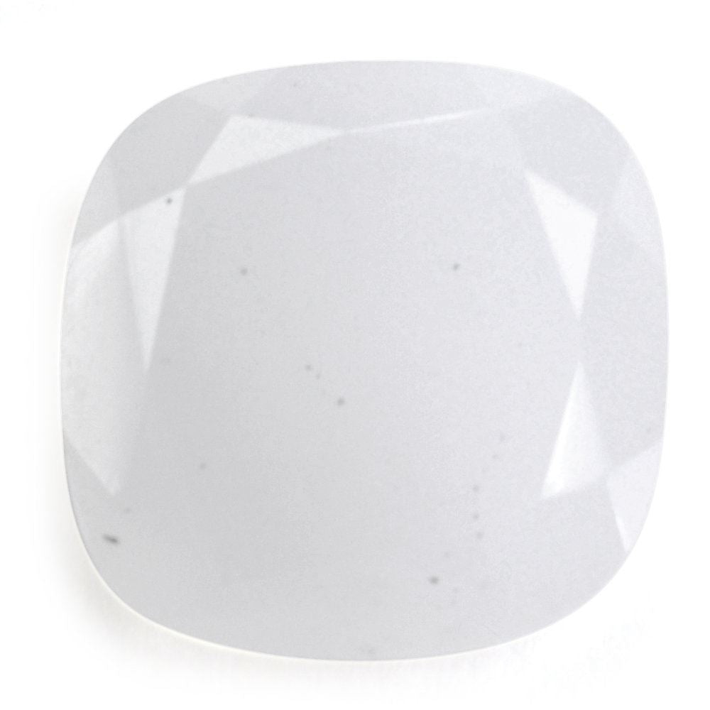 WHITE MILKY QUARTZ BOTH SIDE TABLE CUT CUSHION 15MM 7.93 Cts.