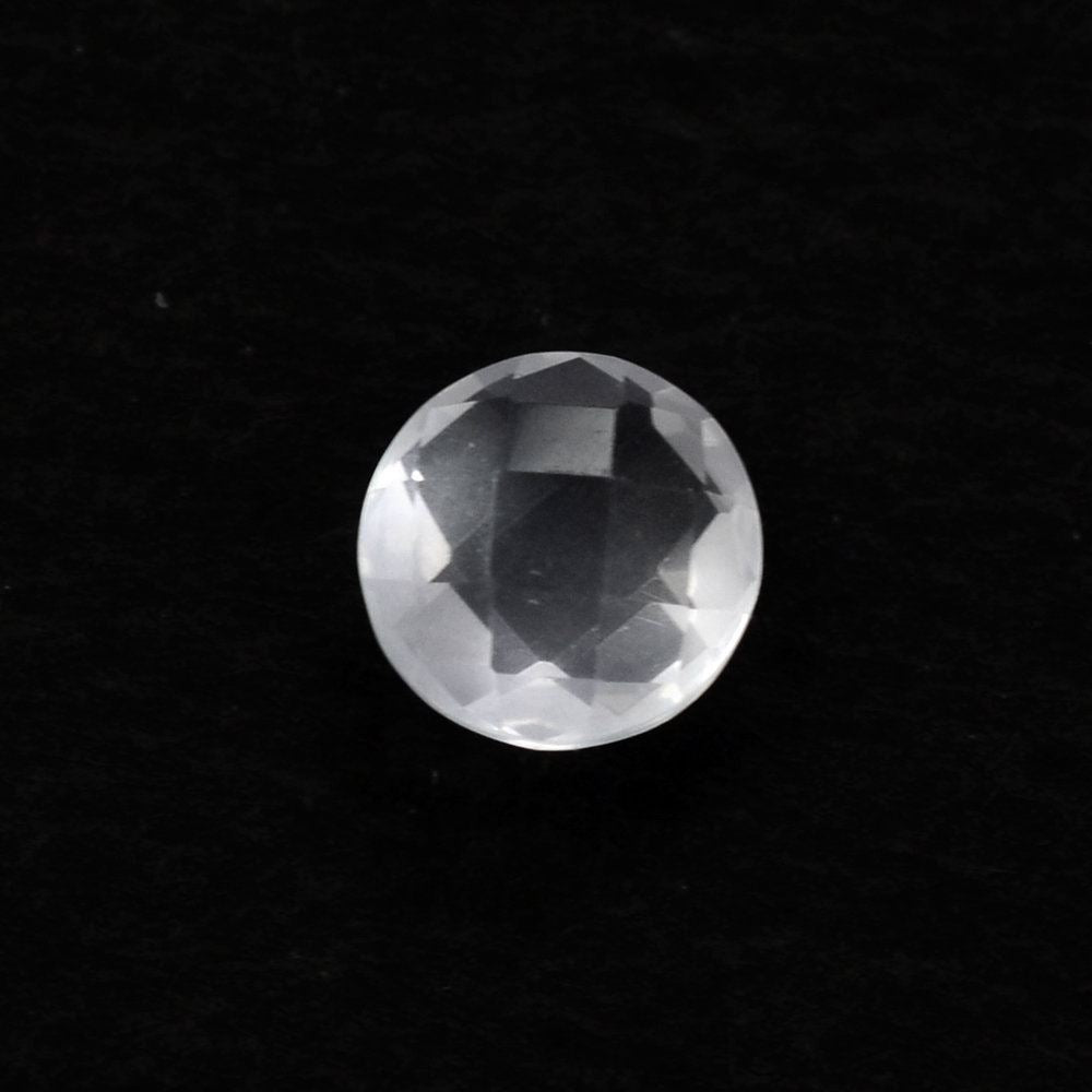 WHITE MILKY QUARTZ BRIOLETTE ROUND 4MM 0.23 Cts.