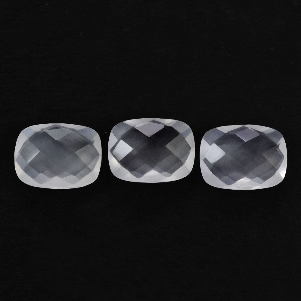 WHITE MILKY QUARTZ BRIOLETTE CUSHION 8X6MM 1.13 Cts.