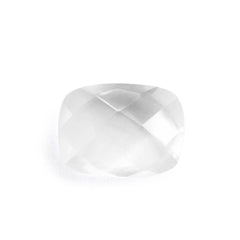WHITE MILKY QUARTZ BRIOLETTE CUSHION 8X6MM 1.13 Cts.