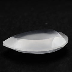 WHITE MILKY QUARTZ BOTH SIDE TABLE CUT PEAR 18X13MM 7.10 Cts.