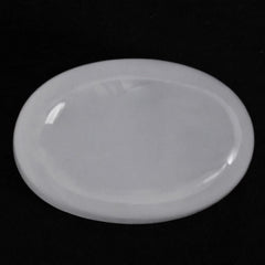 WHITE MILKY QUARTZ PLAIN HIGH DOME OVAL CAB 17.20X11.60MM 18.13 Cts.