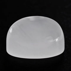 WHITE MILKY QUARTZ PLAIN HIGH DOME OVAL CAB 17.20X11.60MM 18.13 Cts.
