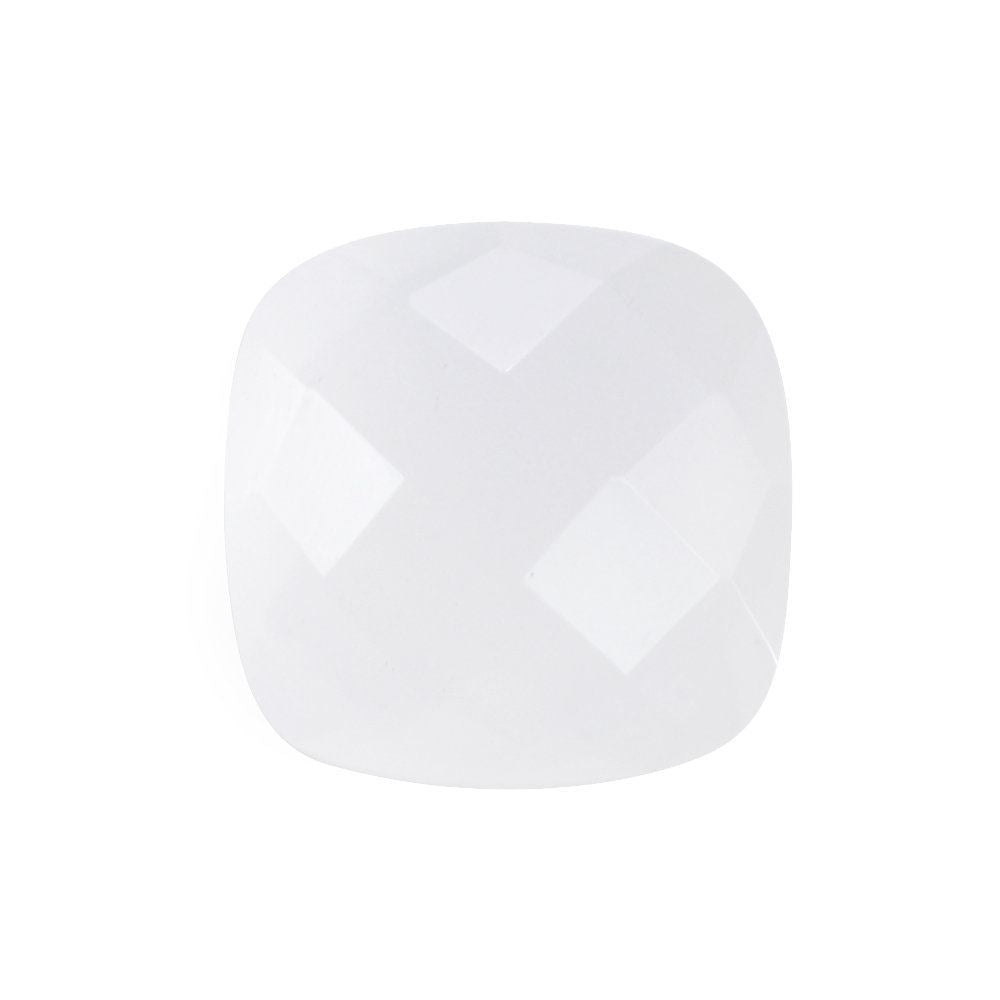 WHITE MILKY QUARTZ BRIOLETTE CUSHION 11MM 5.06 Cts.