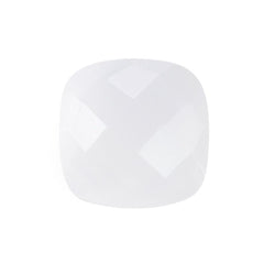 WHITE MILKY QUARTZ BRIOLETTE CUSHION 11MM 5.06 Cts.