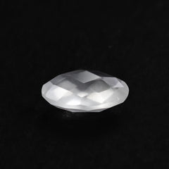 WHITE MILKY QUARTZ BRIOLETTE OVAL 8X6MM 1.03 Cts.