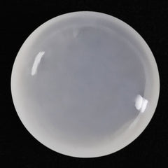 WHITE MILKY QUARTZ LENTIL ROUND 15MM 13.73 Cts.
