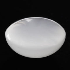 WHITE MILKY QUARTZ LENTIL ROUND 15MM 13.73 Cts.
