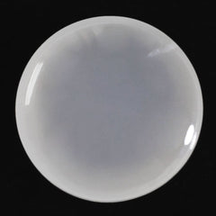 WHITE MILKY QUARTZ LENTIL ROUND 15MM 13.73 Cts.