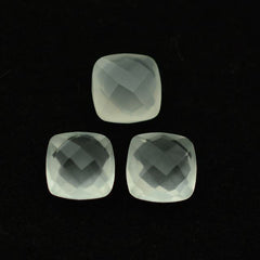 WHITE MILKY QUARTZ BRIOLETTE CUSHION 8.00MM 2.17 Cts.
