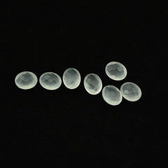 WHITE MILKY QUARTZ BRIOLETTE OVAL 10X8MM  2.31 Cts.
