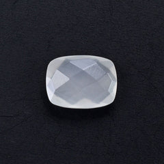 WHITE MILKY QUARTZ BRIOLETTE CUSHION 8X6MM 1.23 Cts.