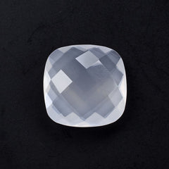 WHITE MILKY QUARTZ BRIOLETTE CUSHION 14MM 7.63 Cts.