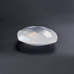 WHITE MILKY QUARTZ BRIOLETTE CUSHION 14MM 7.63 Cts.