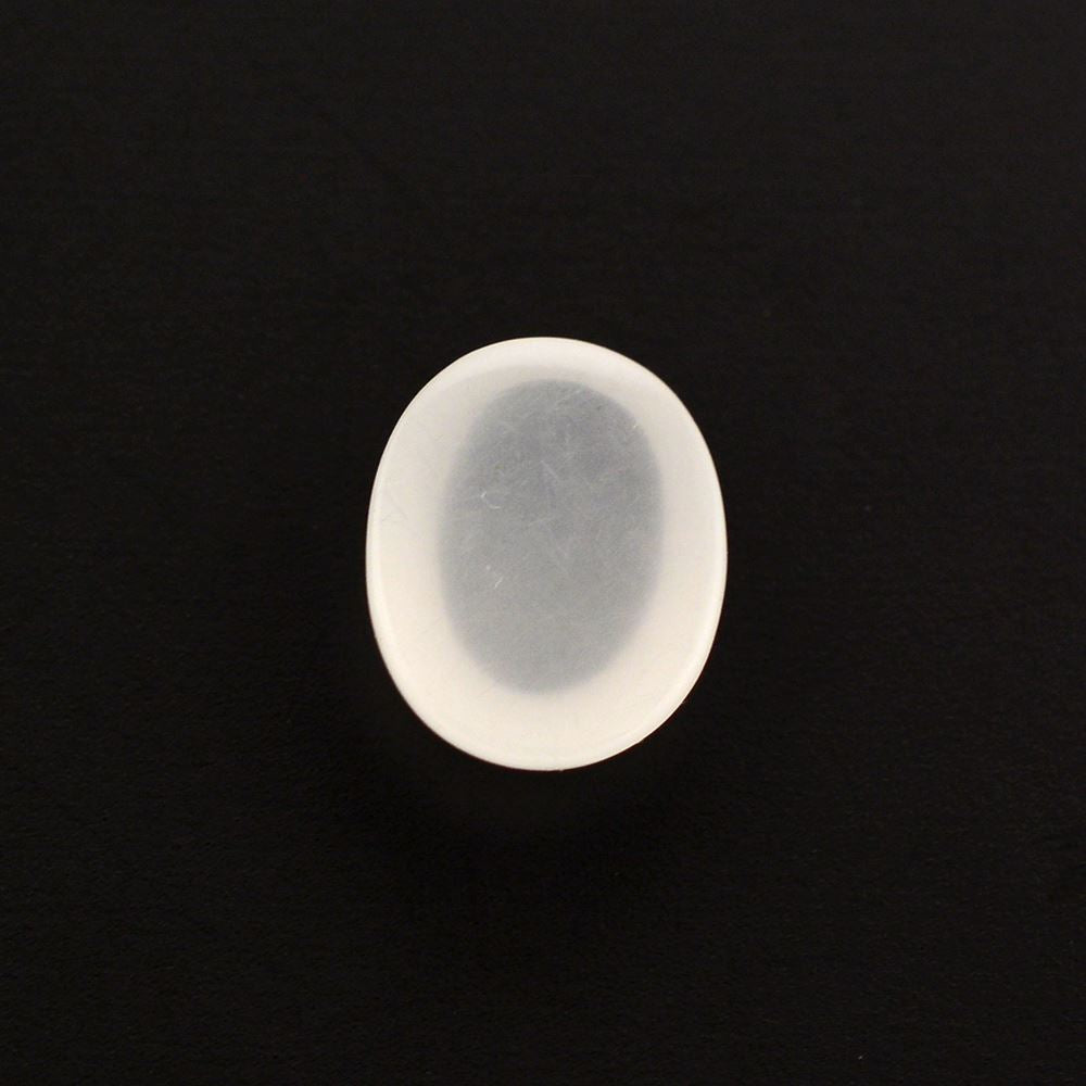 WHITE MILKY QUARTZ OVAL CAB 9X7MM 1.64 Cts.