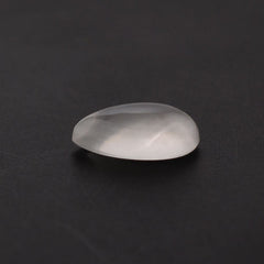 WHITE MILKY QUARTZ PEAR CAB 8X5MM 0.80 Cts.
