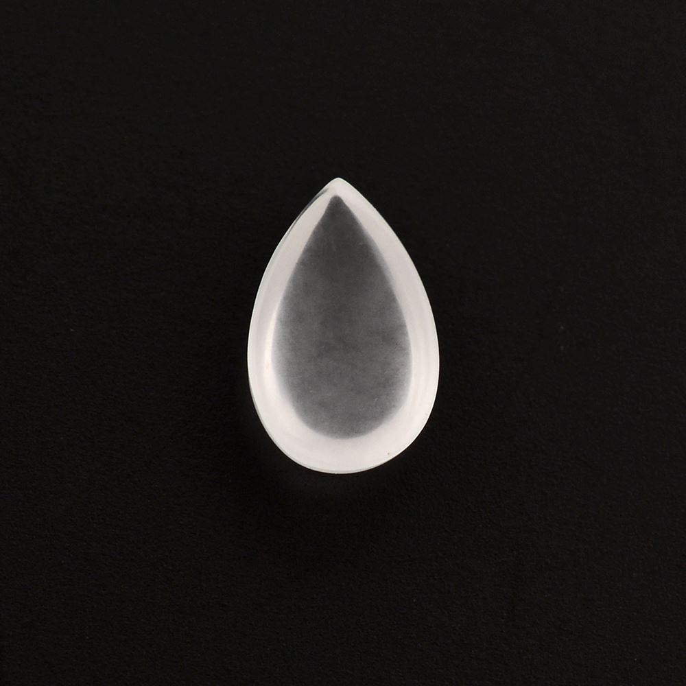 WHITE MILKY QUARTZ PEAR CAB 8X5MM 0.80 Cts.