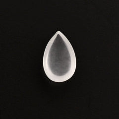 WHITE MILKY QUARTZ PEAR CAB 8X5MM 0.80 Cts.