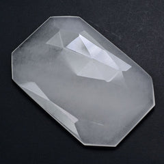WHITE MILKY QUARTZ ROSE CUT FLAT OCTAGON CAB 36.50X24.50MM 30.60 Cts.