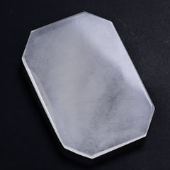 WHITE MILKY QUARTZ ROSE CUT FLAT OCTAGON CAB 36.50X24.50MM 30.60 Cts.