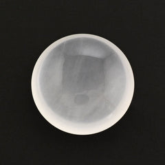 WHITE MILKY QUARTZ LENTIL ROUND 20MM 20.71 Cts.