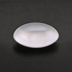 WHITE MILKY QUARTZ LENTIL ROUND 20MM 20.71 Cts.