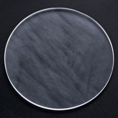 WHITE MILKY QUARTZ ROUND PLATE 35MM 25.02 Cts.