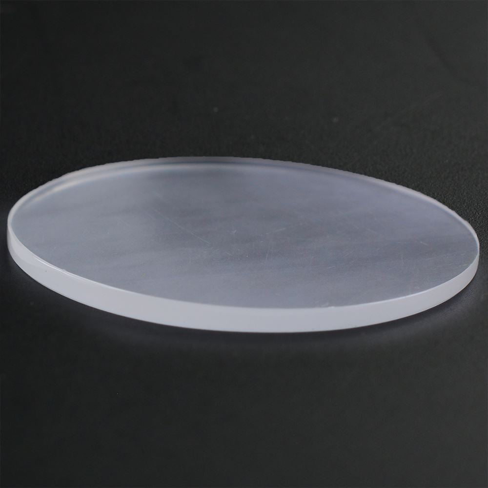 WHITE MILKY QUARTZ ROUND PLATE 35MM 25.02 Cts.