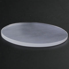 WHITE MILKY QUARTZ ROUND PLATE 35MM 25.02 Cts.