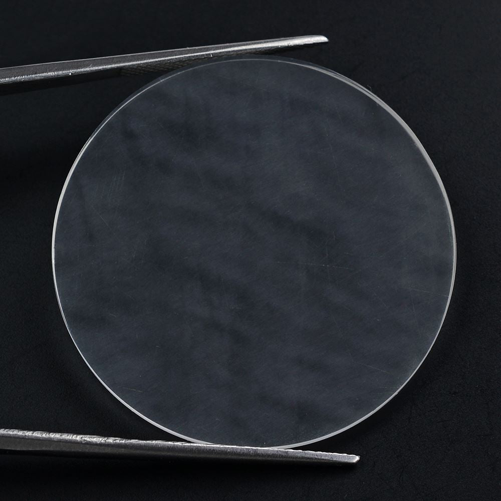 WHITE MILKY QUARTZ ROUND PLATE 35MM 25.02 Cts.