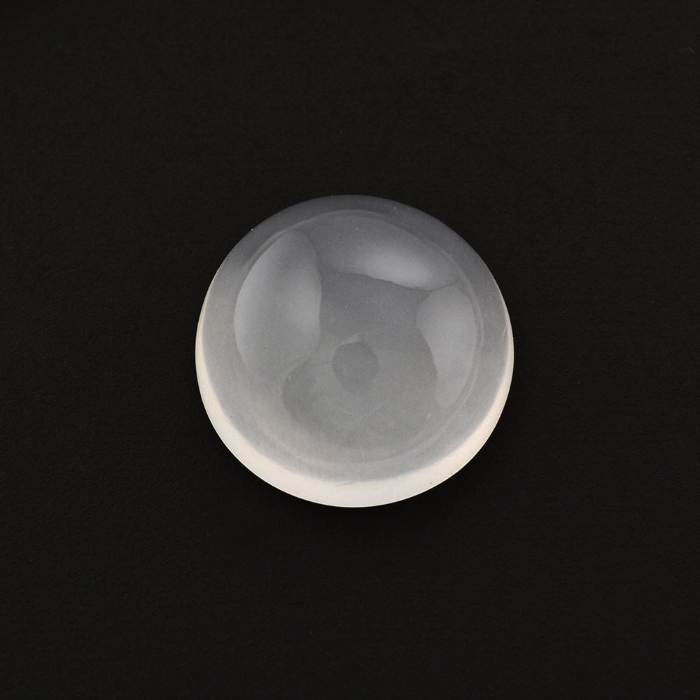 WHITE MILKY QUARTZ ROUND CAB 11MM 4.92 Cts.