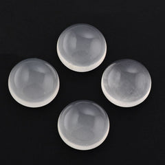 WHITE MILKY QUARTZ ROUND CAB 11MM 4.92 Cts.
