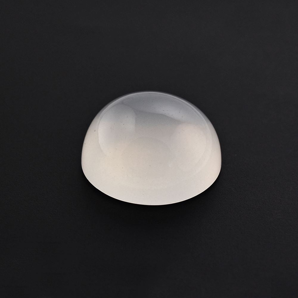 WHITE MILKY QUARTZ ROUND CAB 14MM 10.60 Cts.