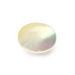 WHITE MOP PLAIN OVAL CAB 8X10MM 2.60 Cts.