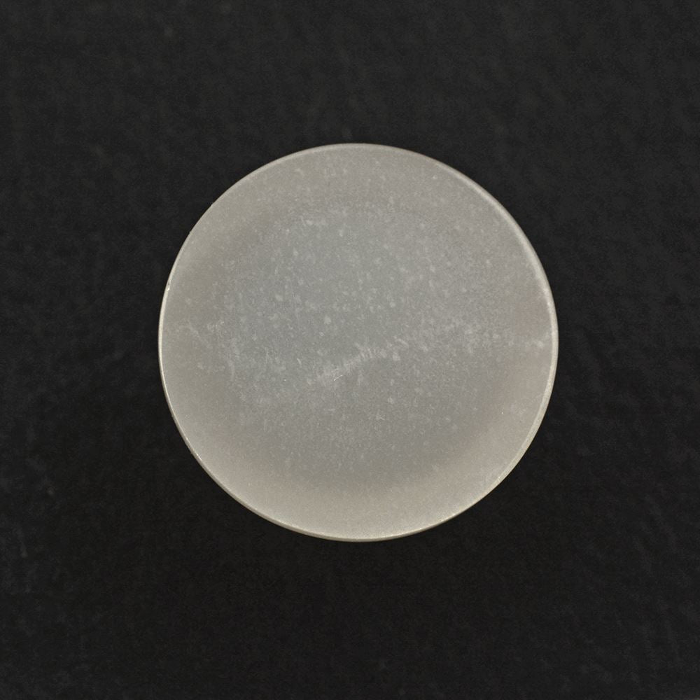 WHITE MOONSTONE ROUND CAB (MILKY) 14MM 10.15 Cts.
