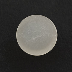 WHITE MOONSTONE ROUND CAB (MILKY) 14MM 10.15 Cts.