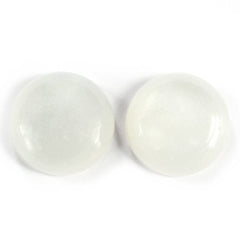 WHITE MOONSTONE ROUND CAB 13MM 7.63 Cts.