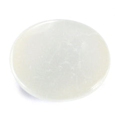 WHITE MOONSTONE OVAL CAB 14X12MM 7.55 Cts.