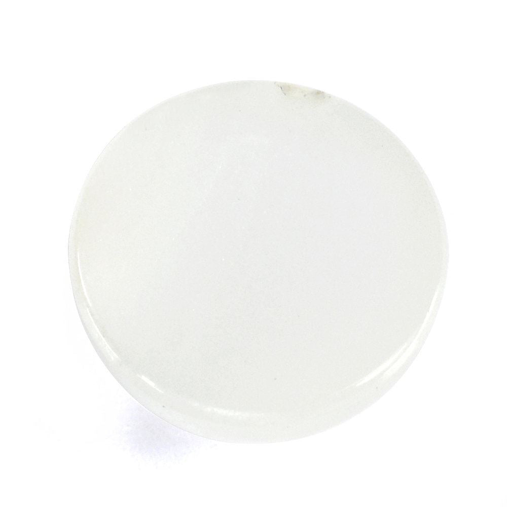 WHITE MOONSTONE ROUND CAB 12MM 6.53 Cts.