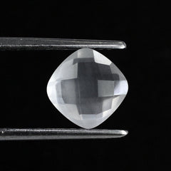 WHITE MOONSTONE BRIOLETTE CUSHION 8MM 2.05 Cts.