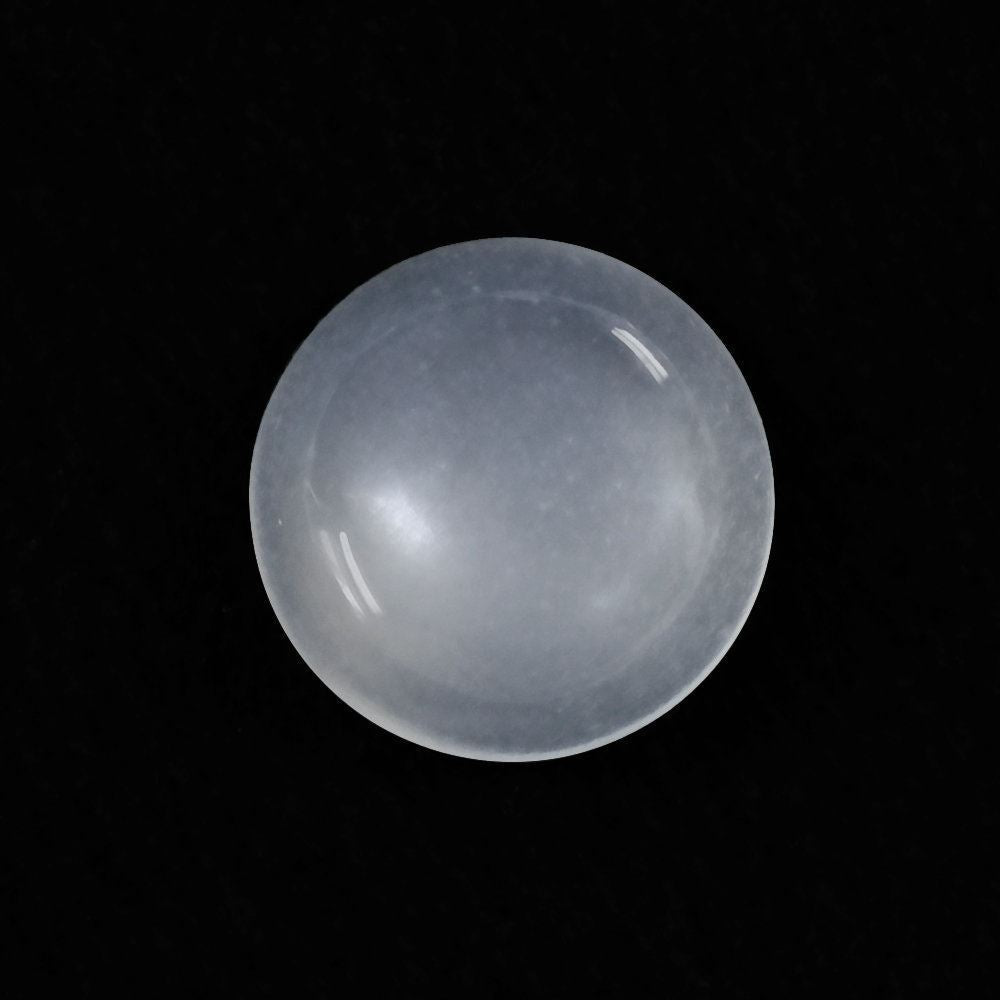 WHITE MOONSTONE ROUND CAB 8MM 1.79 Cts.
